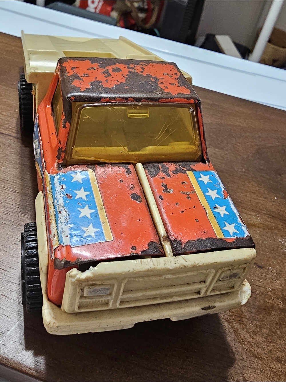 Tonka Rebel Racer Vintage Red and Cream Toy Truck - Kids Toys